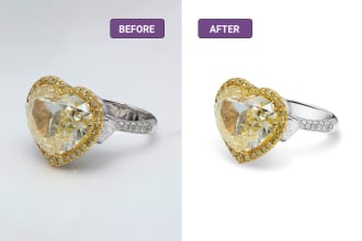 high end jewelry retouching and professional photoshop editing services