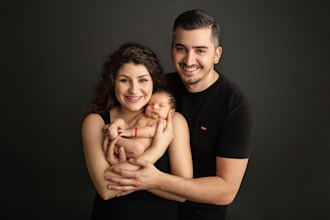 do maternity, newborn, children, family and model photo retouching