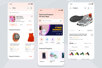 develop vendor app, ecommerce app, freelance app, marketplace app