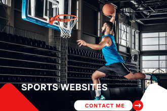 design a responsive basketball, football livestream wordpress website