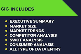 do market research, swot, pest, competitor, and social media analysis