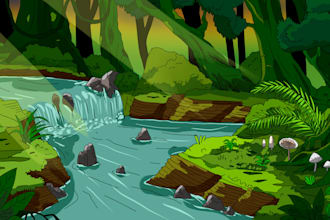 draw a cartoon background for your animation or anything