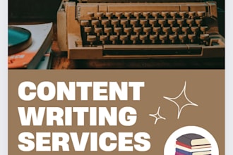research and write articles or content for you