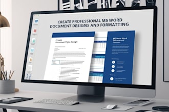 create professional ms word document designs and formatting