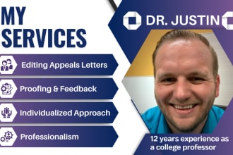 proofread and edit student appeal letters