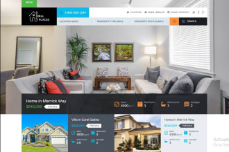 design buyer and seller real estate website, carrot and simple auction website