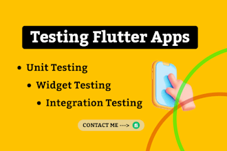 test your flutter app using unit and widget tests