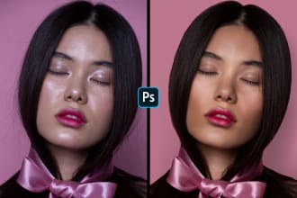 do high end photo retouching, photo touch up, in photoshop