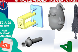 create a stl file for 3d print