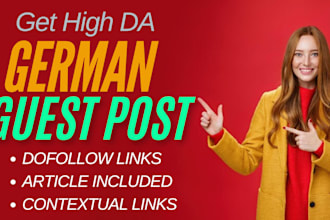 provide seo guest post service with high quality dofollow german backlinks