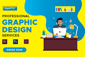 do your graphic design work in adobe photoshop or illustrator