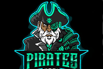create pirates logo design in 24 hours