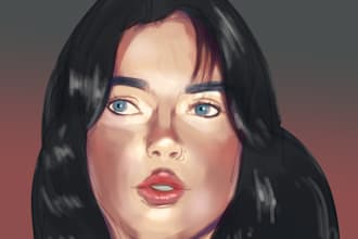 draw digital oil painting
