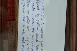 handwriting any letter cards you want with envelope for you