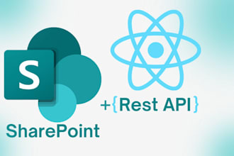 do sharepoint spfx customization using rest API and react js