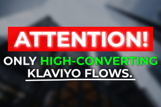 setup klaviyo flows for shopify in german or english