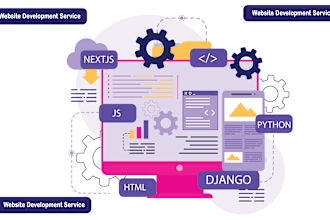 develop a highly scalable full stack django web app for you