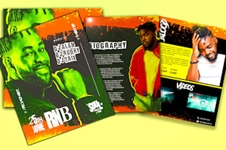 design epk, media kit , press kit with clickable links