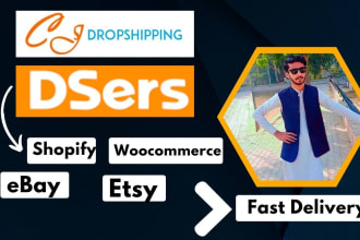 do cj dropshipping to ebay, shopify, woocommerce, etsy, wix