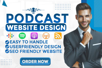 do podcast website for music artist, producer, dj, band or record label