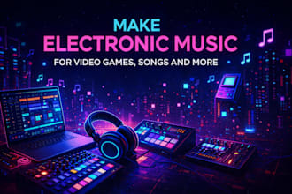 make electronic music for video games, songs and more