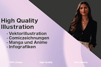 deine idee in einzigartige illustrationen verwandeln