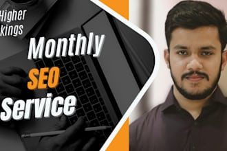 provide complete monthly seo services for top google ranking