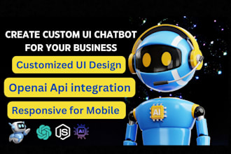 create custom UI chatbot for your business with integration