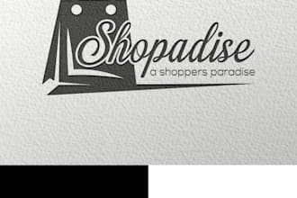 make a creative business shop ecommerce website logo design