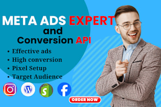 be your meta ads specialist, meta pixel management and boost your ROI