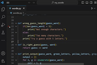 debug and fix errors in your python code