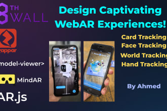 create webar experience using 8th wall zappar