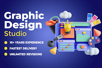 do graphic design, photoshop, illustrator, editing