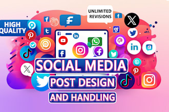 create social media posts and schedule content