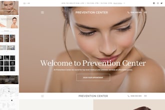 do skincare website, beauty website, perfume, nails, spa website, make up salon