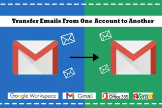 setup and transfer microsoft office 365, google workspace email