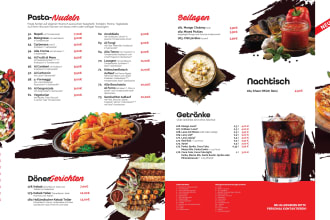 design food menu, restaurant menu, and food flyer