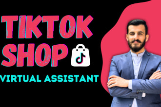 setup tiktok shop, will do product listing and marketing