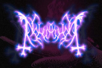 design atmospheric, melodic, symphonic metal logo
