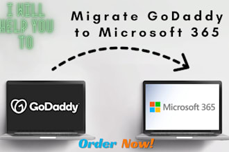 help you migrate godaddy to m365 no data loss or downtime