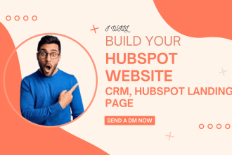build your hubspot website, CRM, hubspot landing page