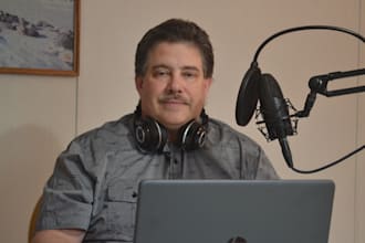 use male voice to narrate your documentary in english