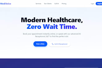 build an ai powered doctor or clinic website with appointment booking system