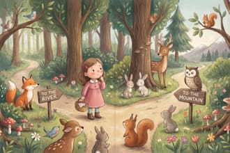 illustrate childrens books with authentic, handmade art