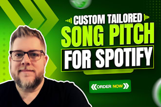 create your custom tailored spotify song pitch