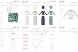 design fashion tech packs for your pajamas and loungewear