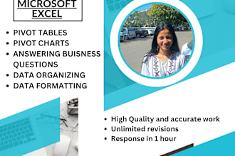 make dashboards, charts, pivot tables in excel