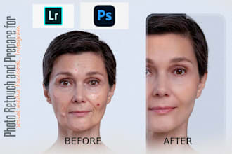 photo retouching  with photoshop convert low to high quality portrait