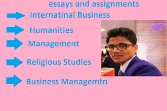 do international business, religious studies, humanities, and management tasks