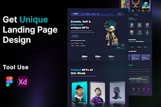 design stunning innovative web landing page design UI UX